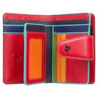 Кошелек женский кожаный Visconti Poppy c RFID Red Multi Spectrum (SP31 RED M)