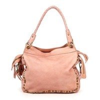 Женская кожаная сумка Italian Bags Розовый (6059_vintage_roze)