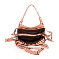 Женская кожаная сумка Italian Bags Розовый (6059_vintage_roze)