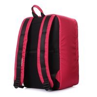 Рюкзак для ручной клади Poolparty HUB Ryanair/Wizz Air/МАУ Бордовый 20л (hub-cherry)