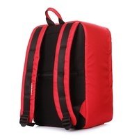 Рюкзак для ручной клади Poolparty HUB Ryanair/Wizz Air/МАУ Красный 20л (hub-red)