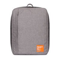 Рюкзак для ручной клади Poolparty AIRPORT Wizz Air/МАУ Серый (airport-grey)