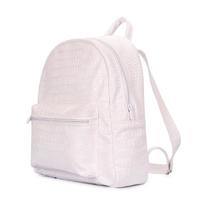 Городской женский рюкзак Poolparty XS Белый 9л (xs-croco-white)