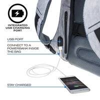 Городской рюкзак Анти-вор XD Design Bobby Compact Zebra 11л для ноутбука 14