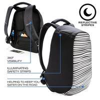 Городской рюкзак Анти-вор XD Design Bobby Compact Zebra 11л для ноутбука 14