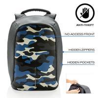 Городской рюкзак Анти-вор XD Design Bobby Camouflage Blue 11л для ноутбука 14