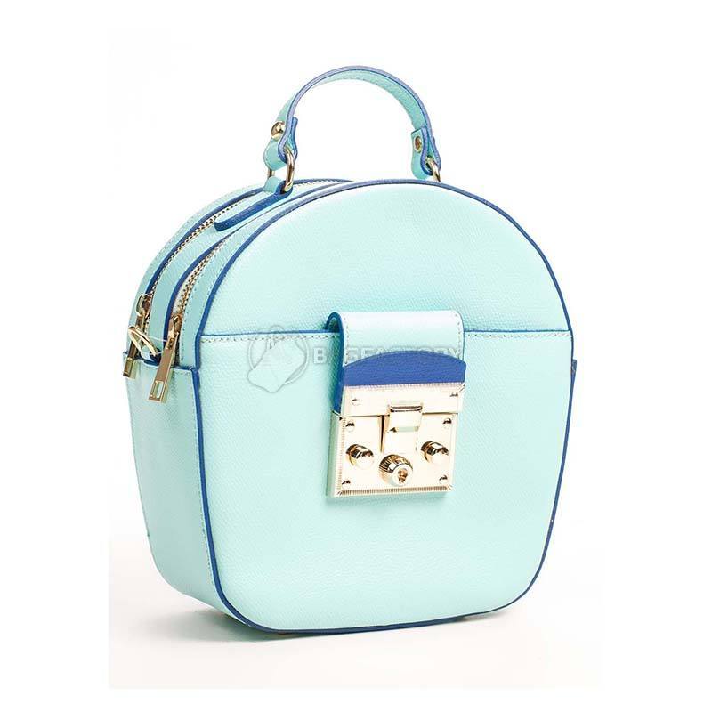 Кожаный клатч Italian Bags Мятный (6206_tiffanyy)