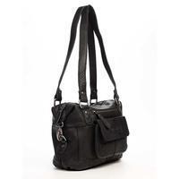 Женская кожаная сумка HILL BURRY Черный (4059_black)