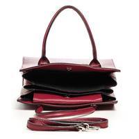 Женская кожаная сумка Italian bags Бордовый (6539_bordo)
