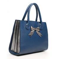 Женская кожаная сумка Italian bags Синий (6539_blue)