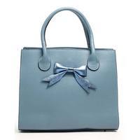 Женская кожаная сумка Italian bags Голубой (6539_sky)