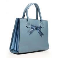 Женская кожаная сумка Italian bags Голубой (6539_sky)