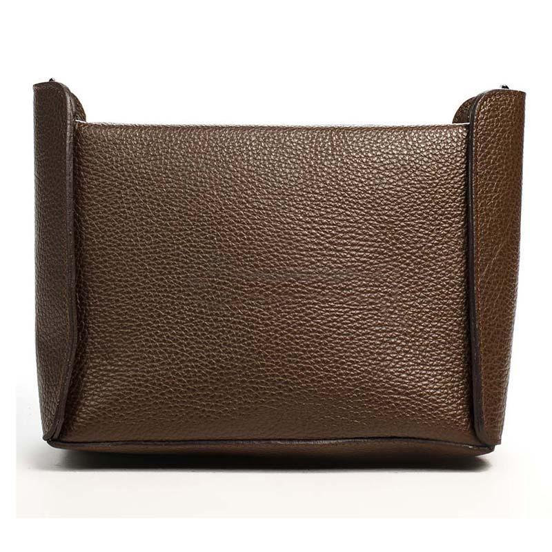 Женская кожаная сумка Amelie Pelletteria Коричневый (6545_dark_brown)