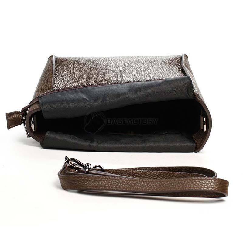 Женская кожаная сумка Amelie Pelletteria Коричневый (6545_dark_brown)