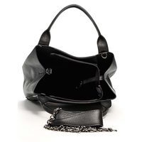 Женская кожаная сумка Italian Bags Черный (6503_black)