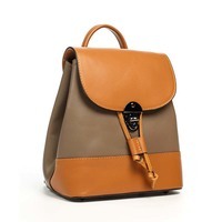 Городской кожаный рюкзак Italian Bags Коньячный (6559_taupe_cuoio)