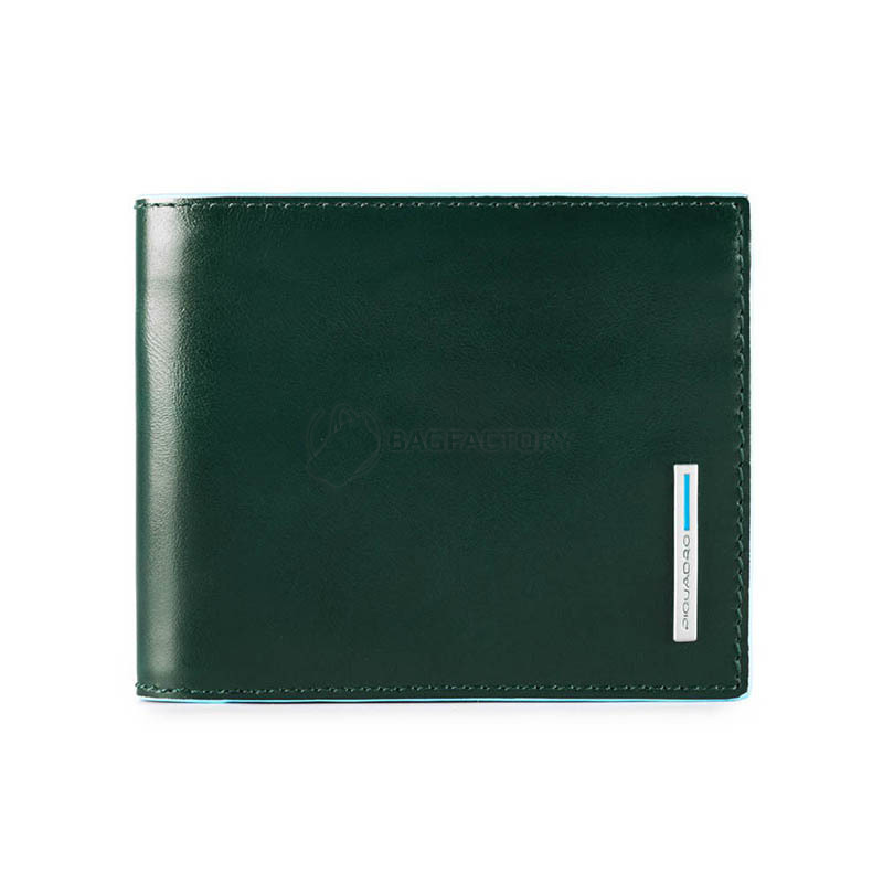 Портмоне кожаное Piquadro Blue Square Forest с отдел. для монет с RFID защитой (PU4188B2R_VE6)