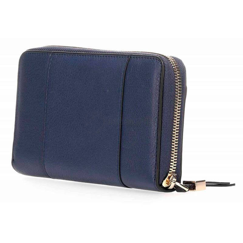 Портмоне кожаное Piquadro Circle N.Blue на молнии с RFID защитой (PD1515W92R_BLU)