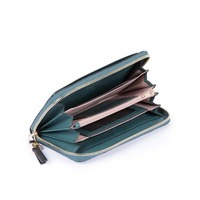 Портмоне кожаное Piquadro Circle Teal на молнии с RFID защитой (PD1515W92R_OT)