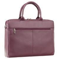 Сумка для ноутбука кожаная Visconti Ollie (L) Plum (18427 PLUM)