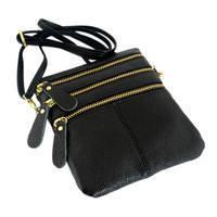 Женская кожаная сумка-планшет Traum Черный (7320-30)