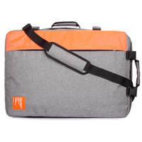 Сумка-рюкзак для ручной клади Poolparty Cabin МАУ Серый с оранжевым (cabin-grey-orange)