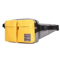 Поясная сумка Poolparty Bumper Желтый с серым (bumper-yellow-grey)