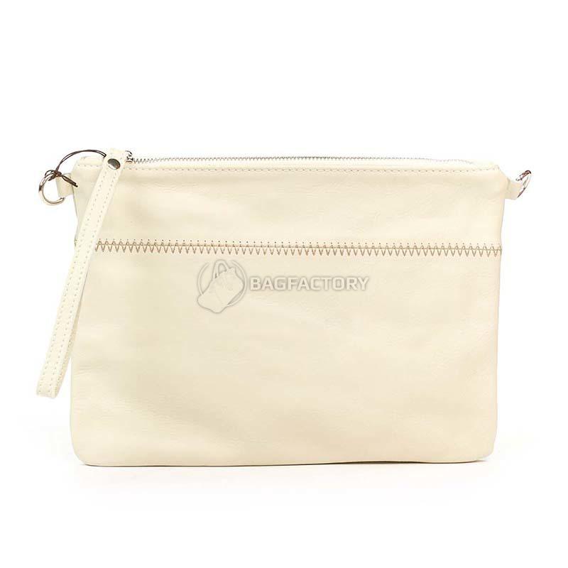 Клатч кожаный Italian Bags Бежевый (1904_beige)