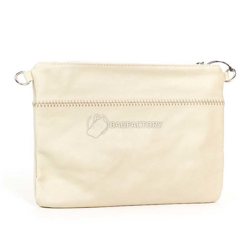 Клатч кожаный Italian Bags Бежевый (1904_beige)