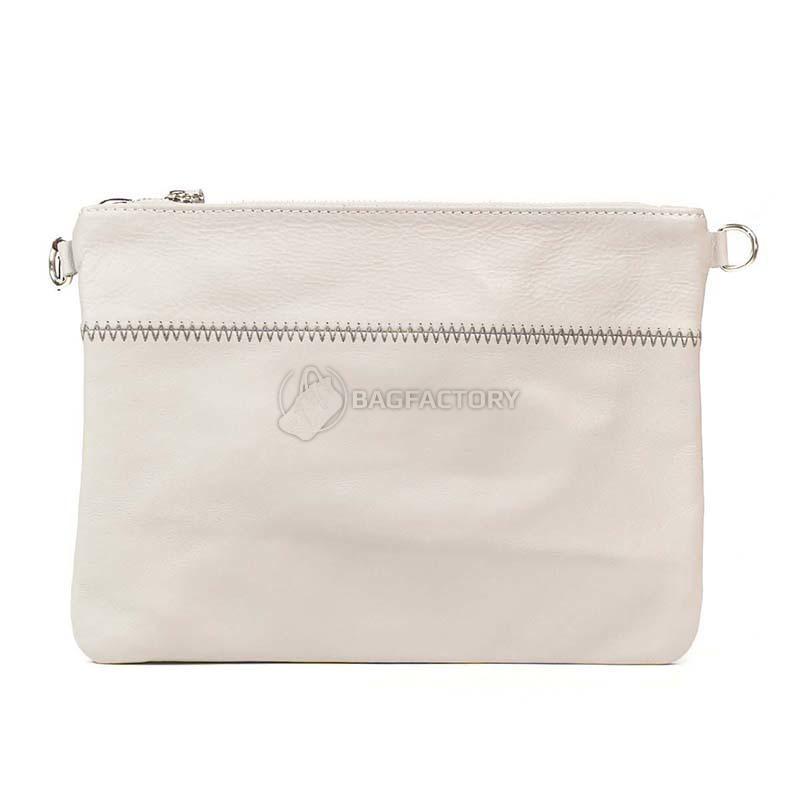 Клатч кожаный Italian Bags Серый (1904_gray)