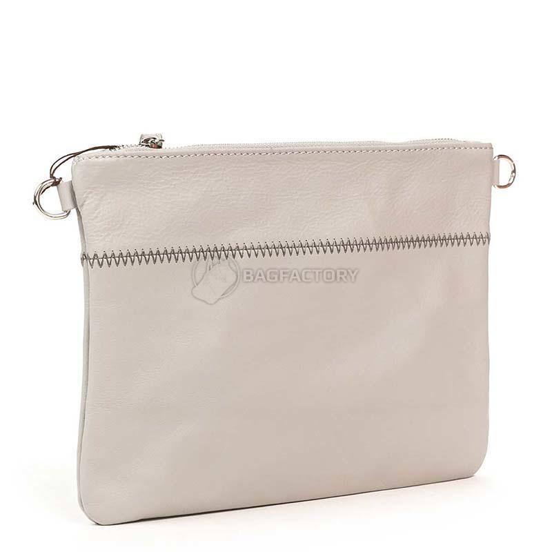 Клатч кожаный Italian Bags Серый (1904_gray)