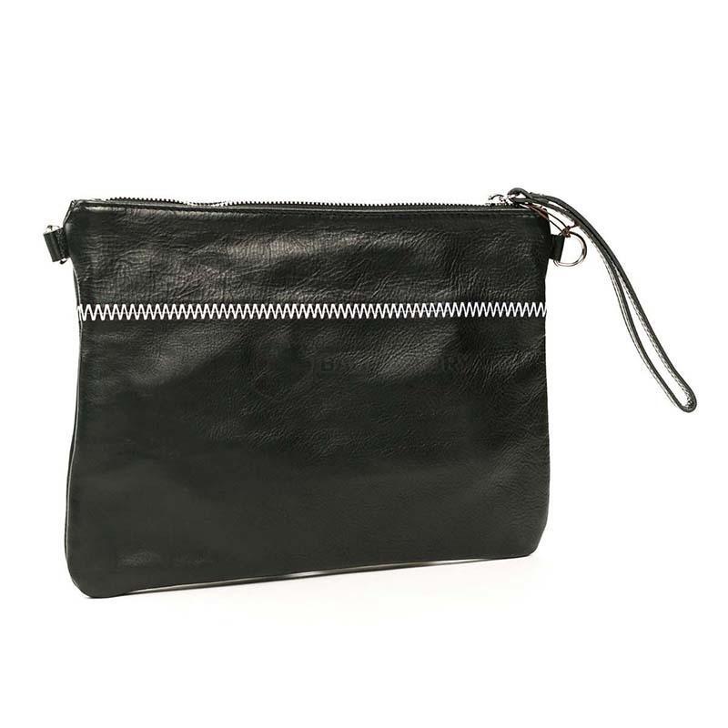 Клатч кожаный Italian Bags Черный (1904_black)