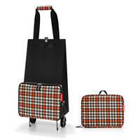 Сумка-трансформер на колесах Reisenthel Foldabletrolley Glencheck Red 30л (HK 3068)