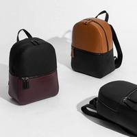 Городской кожаный рюкзак Smith & Canova Francis Black-Tan (92901 BLK-TAN)