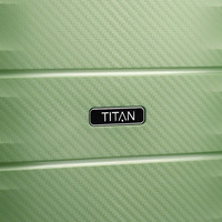Чемодан на 4 колесах Titan Highlight Green Metallic M exp. (Ti842405-81)