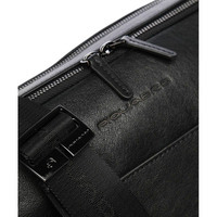 Наплечная кожаная сумка Black Square Black с отд. д/iPad (CA5086B3_N)