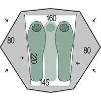Палатка трехместная Pinguin Aero 3 DAC Green (PNG 140743)