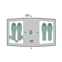 Палатка четырехместная Pinguin Base Camp Petrol (PNG 127.Petrol)
