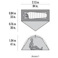 Палатка одноместная MSR Access 1 Tent Green (10148)