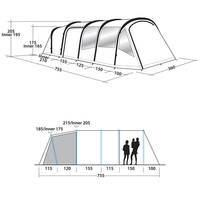 Палатка шестиместная Easy Camp Arena Air 600 Aqua Stone (928287)