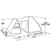 Палатка пятиместная Easy Camp Eclipse 500 Gold Red (928296)