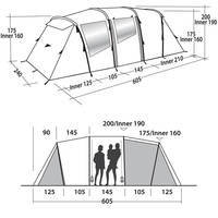 Палатка шестиместная Easy Camp Huntsville Twin 600 Red (928292)