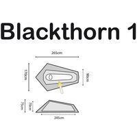 Палатка одноместная Highlander Blackthorn 1 Black (927939)