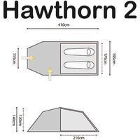 Палатка двухместная Highlander Hawthorn 2 Olive (927946)