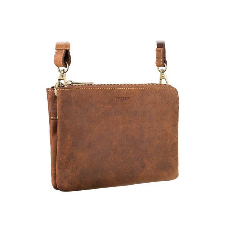 Кожаная сумка-клатч Visconti Eden Oil Tan (S9 OIL TAN)