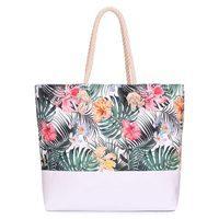 Женская летняя сумка Poolparty Palm Beach с тропическим принтом (palmbeach-tropic)