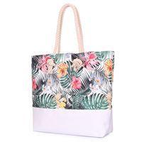 Женская летняя сумка Poolparty Palm Beach с тропическим принтом (palmbeach-tropic)