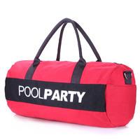 Спортивно-повседневная сумка Poolparty Gymbag Красный (gymbag-red-black)