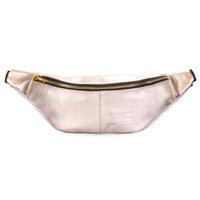 Поясная кожаная сумка Poolparty PLPRT Золотистый (waistbag-leather-gold)