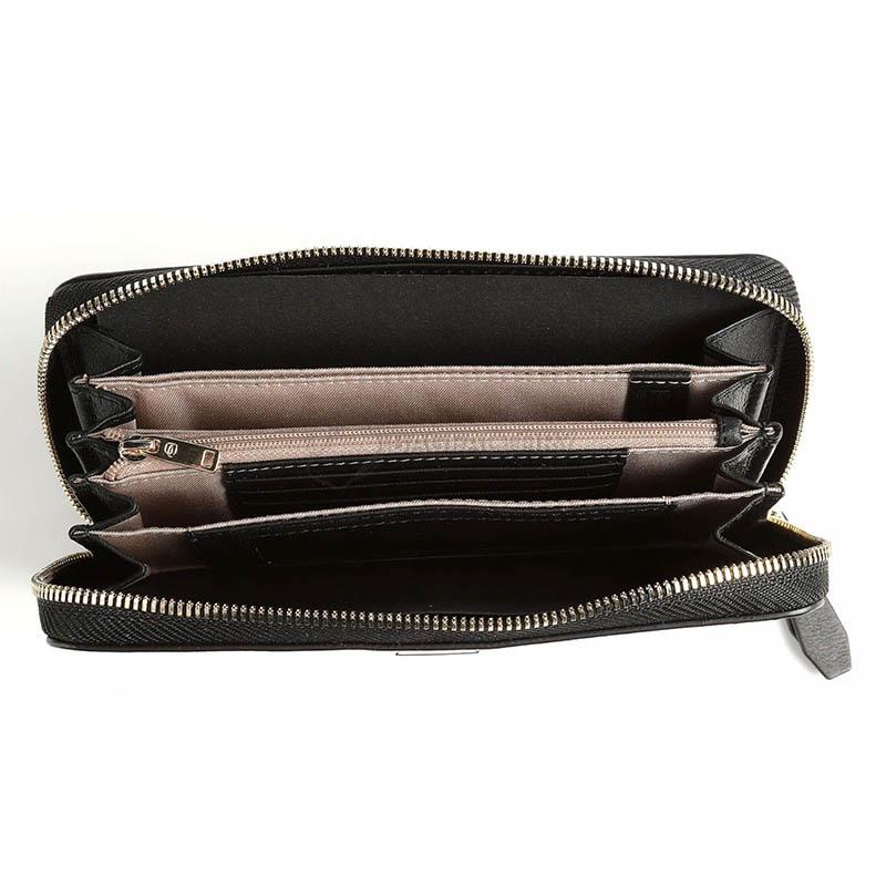 Портмоне женское Piquadro Dafne Black на молнии с RFID защитой (PD1515DFR_N)